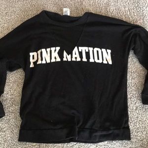 pink nation sweatshirt